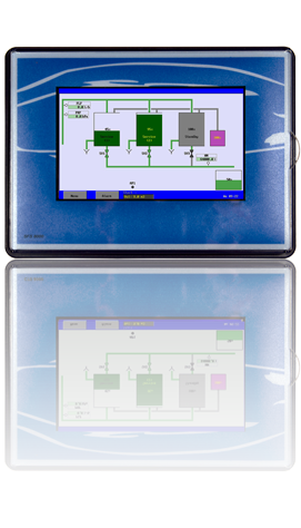 SFS8000 water softener controller for softener/filtering plants. Suitable for duplex and by expansion for triplex column installations
